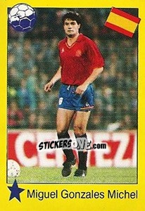 Sticker Miguel Gonzalez Michel - Euro 1992 - Manil