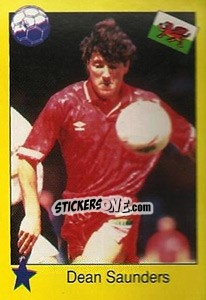 Sticker Dean Saunders - Euro 1992 - Manil