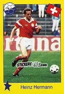 Sticker Heinz Hermann - Euro 1992 - Manil