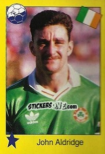 Sticker John Aldridge - Euro 1992 n. 273 - Manil