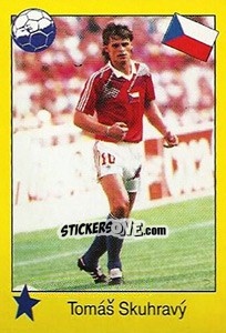 Sticker Tomáš Skuhravý - Euro 1992 - Manil