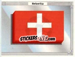 Sticker Bandeira - Euro 1996 n. 6 - Manil
