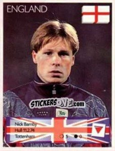 Cromo Nick Barmby - Euro 1996 - Manil