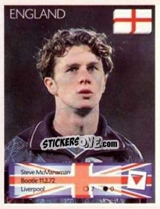 Sticker Steve McManaman - Euro 1996 n. 29 - Manil