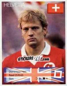 Sticker Dominique Herr - Euro 1996 n. 34 - Manil