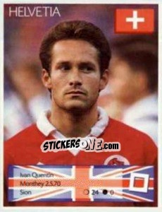 Sticker Ivan Quentin - Euro 1996 n. 35 - Manil