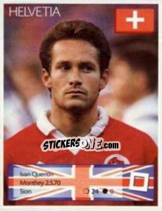 Sticker Ivan Quentin - Euro 1996 - Manil