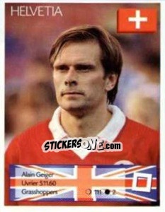 Figurina Alain Geiger - Euro 1996 n. 37 - Manil