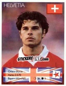 Figurina Ciriaco Sforza - Euro 1996 n. 39 - Manil