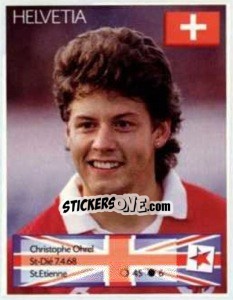 Sticker Christophe Ohrel - Euro 1996 n. 40 - Manil