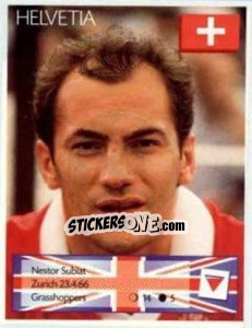 Sticker Nestor Subiat - Euro 1996 n. 43 - Manil