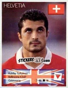 Sticker Kubilay Turkyilmaz - Euro 1996 n. 46 - Manil