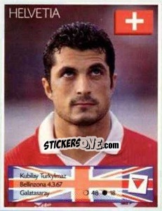 Sticker Kubilay Turkyilmaz - Euro 1996 - Manil