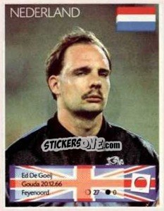Sticker Ed De Goey - Euro 1996 n. 48 - Manil