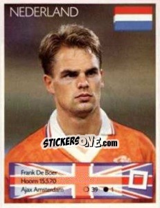 Cromo Frank De Boer - Euro 1996 n. 50 - Manil