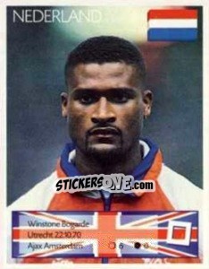 Sticker Winston Bogarde - Euro 1996 n. 52 - Manil