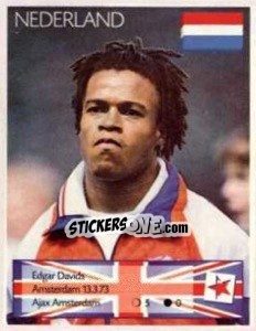 Sticker Edgar Davids - Euro 1996 n. 53 - Manil