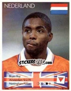 Sticker Bryan Roy - Euro 1996 n. 61 - Manil