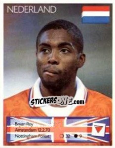 Sticker Bryan Roy - Euro 1996 - Manil