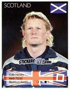 Cromo Colin Hendry - Euro 1996 - Manil