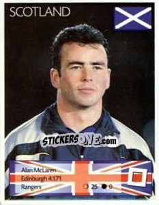 Sticker Alan McLaren - Euro 1996 - Manil