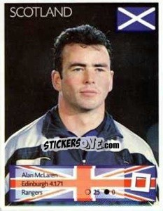 Cromo Alan McLaren - Euro 1996 - Manil