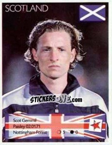 Sticker Scot Gemmill - Euro 1996 n. 70 - Manil