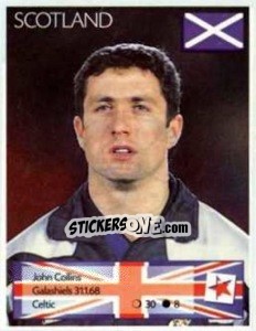 Sticker John Collins - Euro 1996 - Manil