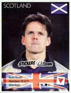 Sticker Scott Booth - Euro 1996 - Manil