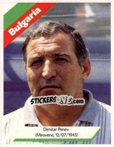 Sticker Dimitar Penev - Euro 1996 - Manil