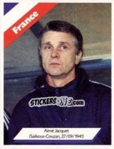 Sticker Aimé Jacquet - Euro 1996 - Manil