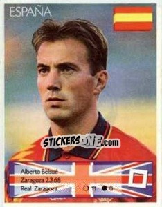 Sticker Alberto Belsué - Euro 1996 n. 95 - Manil