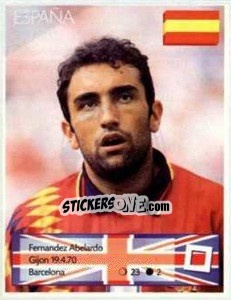 Sticker Fernandez Abelardo - Euro 1996 - Manil