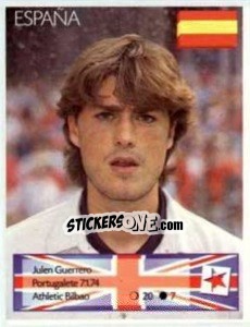 Sticker Julen Guerrero - Euro 1996 - Manil