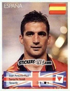 Sticker Juan Antonio Pizzi - Euro 1996 n. 107 - Manil