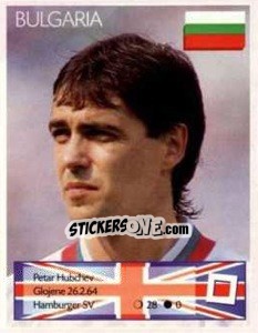 Sticker Petar Hubchev - Euro 1996 - Manil