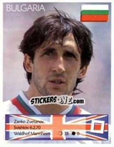 Sticker Zanko Zvetanov - Euro 1996 n. 113 - Manil