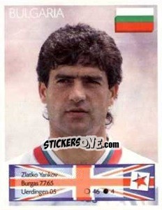 Sticker Zlatko Yankov - Euro 1996 n. 115 - Manil