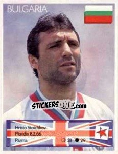 Sticker Hristo Stoichkov - Euro 1996 n. 119 - Manil