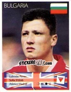 Sticker Luboslav Penev - Euro 1996 - Manil