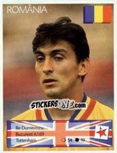 Sticker Ilie Dumitrescu - Euro 1996 - Manil