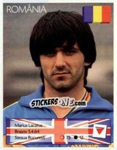 Sticker Marius Lacatus - Euro 1996 - Manil