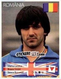 Figurina Marius Lacatus - Euro 1996 - Manil