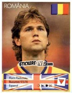 Cromo Florin Raducioiu - Euro 1996 - Manil