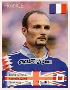 Cromo Frank Leboeuf - Euro 1996 - Manil