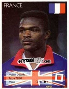 Sticker Marcel Desailly - Euro 1996 - Manil