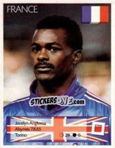 Sticker Jocelyn Angloma - Euro 1996 - Manil