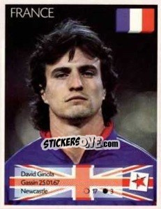 Sticker David Ginola - Euro 1996 n. 148 - Manil