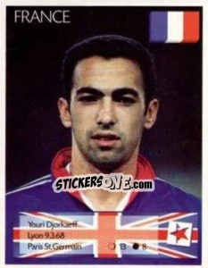 Cromo Youri Djorkaeff - Euro 1996 - Manil