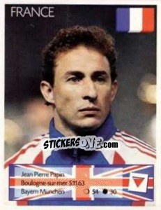 Sticker Jean Pierre Papin - Euro 1996 n. 156 - Manil